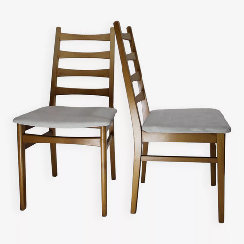 Paire chaises vintage - , teck