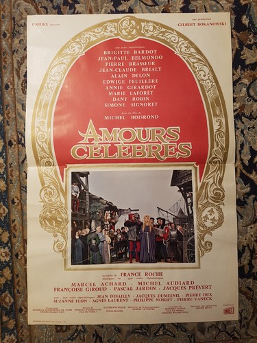 Affiche 1961 amours celebres - affiche,
