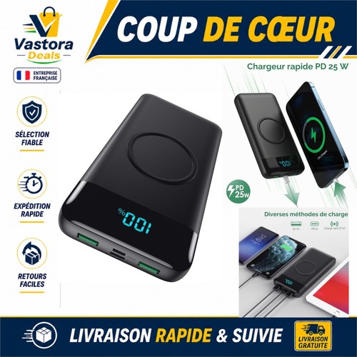 Batterie externe sans fil - batterie,