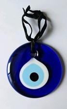 Grande amulette en verre contre le mauvais oeil 