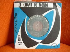 VINYL 45 T – CHŒURS ARMEE SOVIETIQUE - CHANT DU MONDE : PARTISANS + SOIRS MOSCOU