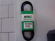 courroie tracteur tondeuse  mtd ref 754-0348  ref  7540348