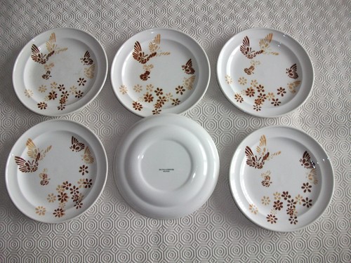 Anciennes assiettes dessert - 6,