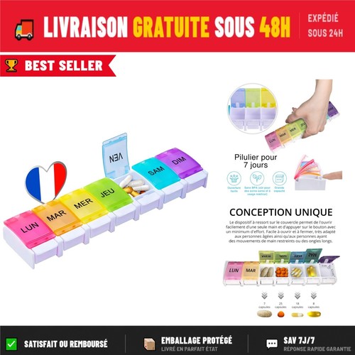 Pilulier semainier jours - pilulier,