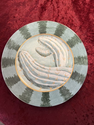 Assiette cactus porcelaine - assiette, de