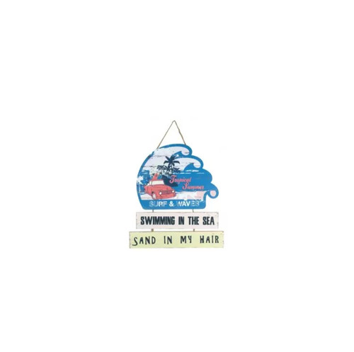 Enseigne bois déco surf - ,