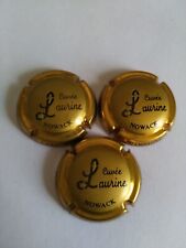 Capsules de champagne NOWACK  cuvée Laurine lot de 3 plaques différentes