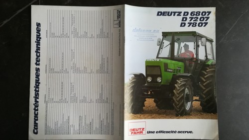 Brochure tracteur deutz - brochure,