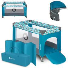 Écurie bébé + lit de voyage de la naissance à 15 kg entrée latérale sac de tr...