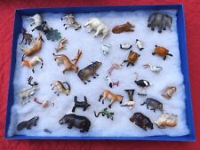 JOUET ANCIEN Lot 38 ANIMAUX PLOMB CREUX ZOO ELEPHANT HIPPOPOTAME TORTUE ..