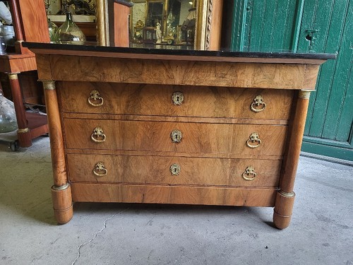 Commode tiroirs empire en - commode,