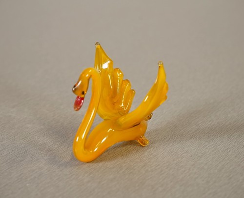 Statuette cygne verre - en,