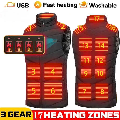 Veste chauffante zones - chauffante, 15
