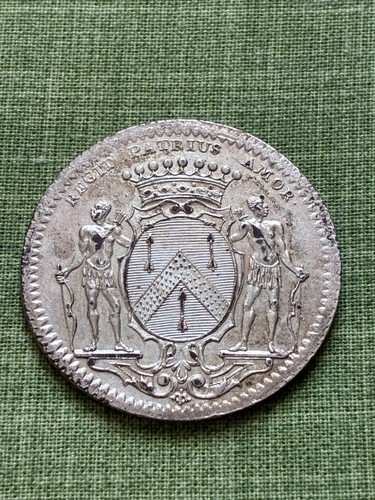 Jeton cuivre plaqué argent