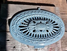 Couvercle émaillé bleu