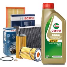 KIT ENTRETIEN CASTROL EDGE 5W30 6 LT + 4 FILTRES BOSCH BMW 3 (E91) 320D 204D4