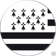 5 x sticker 5cm auto moto velo valise pc portable drapeau Rond Bretagne