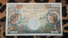 Billet 1000 Francs Commerce et
