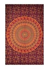 Couvre-lit indien mandala
