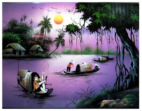 Tableau laque artisanat - laque,