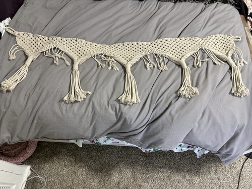 Boho macrame window - macrame,