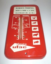 RARE Thermometre tole
