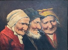 Tableau signe Romana Arregui - Les Vieux Basques