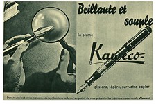 Publicité ancienne la plume