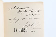 LIFAR La Danse Les grands Courants de la Danse académique E.O AUTOGRAPHE 1938