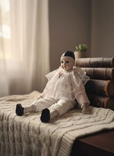 Poupée Pierrot en Porcelaine