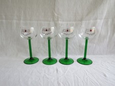 4 verres à vin blanc d'alsace,cave vinicole de turckheim