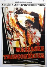 THE TEXAS CHAIN SAW MASSACRE 1974 Vintage Large French Original Movie Poster