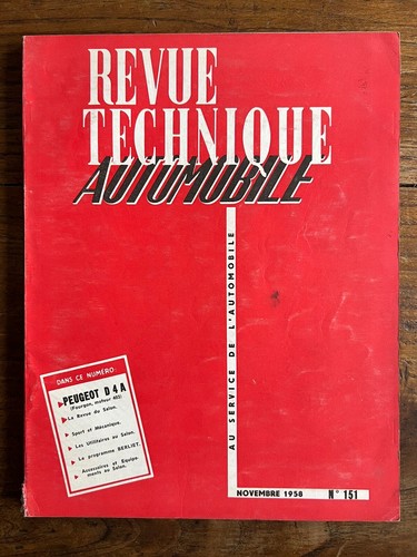 Revue technique automobile rta - revue,