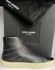Yves Saint Laurent Paris Basket Haute en Cuir Femme Noir Taille Ue 36 YSL01