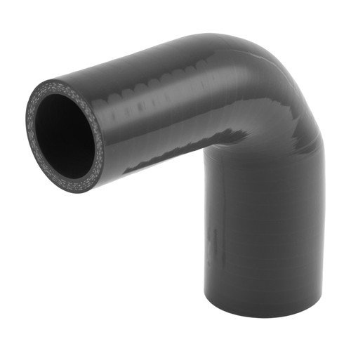 Coude silicone 40mm - silicone, noir