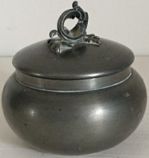 SUCRIER POT COUVERT ÉTAIN