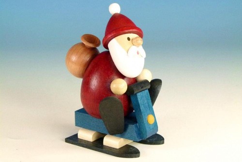 Figurine bois père noël - en,