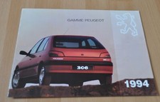 1994 Peugeot Model Range Gamme