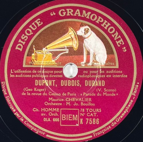 Maurice chevalier dupont - maurice,