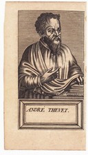 Portrait XVIIe André Thevet Géographe Géographie Angoulême Géography 1670