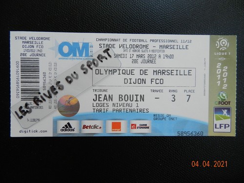 Ticket billet football - ticket,
