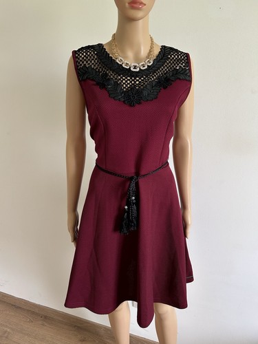 Robe bordeaux noire neuve - robe,