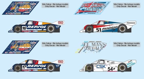 Autocollants porsche 962c - porsche,