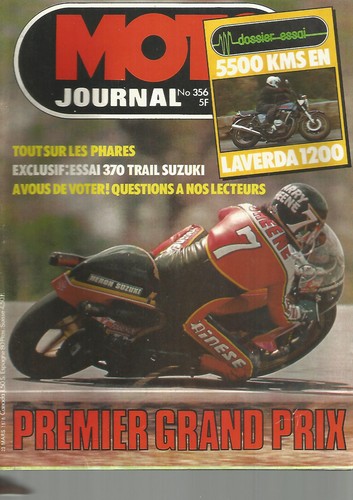 Moto journal 356 laverda - journal, n°356