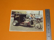 CHROMO CHOCOLAT POULAIN 1976 CONNAISSANCE CYCLE MOTO TRIKE V8 USA