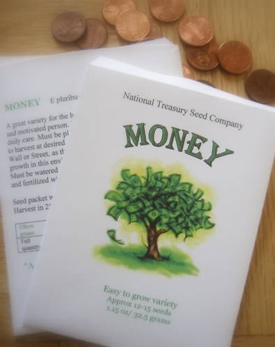 Money tree seed - money, packet