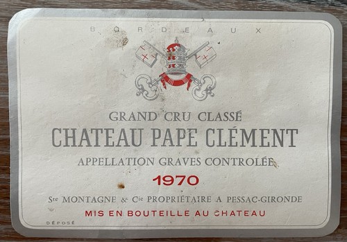 étiquette château pape - Étiquette,