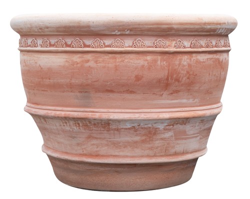 Pot terre cuite fleur - cuite,