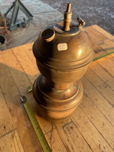 Ancienne lampe huile en - ,