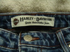 HARLEY DAVIDSON LOW RISE STRETCH JEANS SIZE 6  BOOT CUT